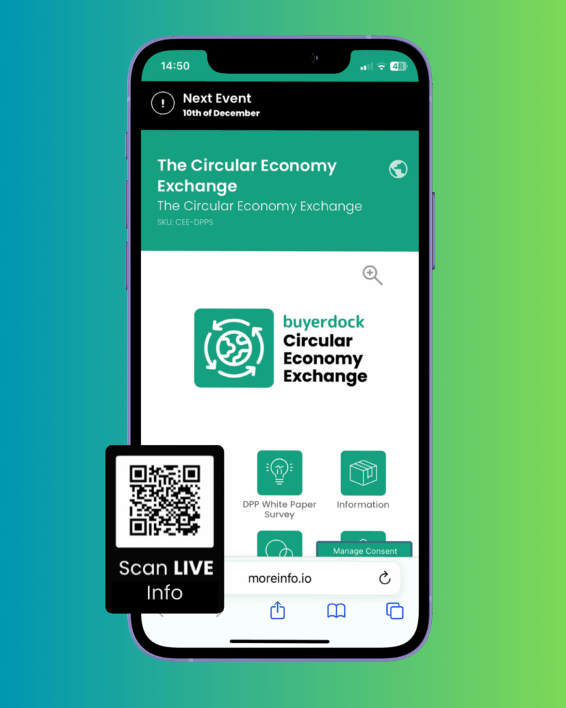 e circular economy exchange scan iqrcode for more info
