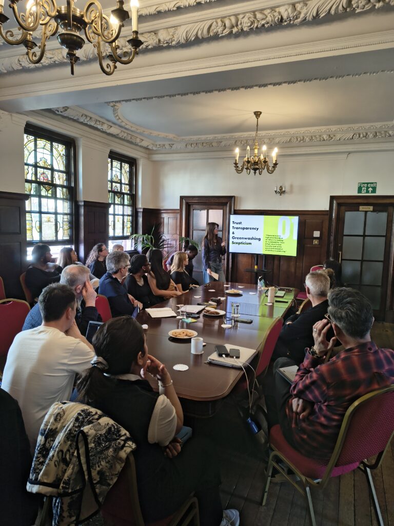 Students from the UWL BA (Hons) Fashion Industry course sharing fresh insights into Gen Z consumers’ attitudes toward fashion consumption, circularity, and engagement with Digital Product Passports (DPPs).